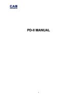 PD-II service and calibration and hardware settings